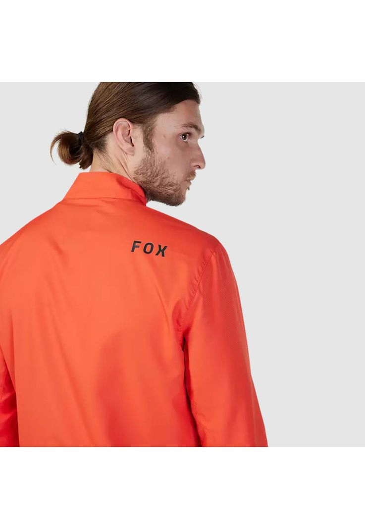Chaqueta Cortavientos Bicicleta Ranger Naranjo Fox-5
