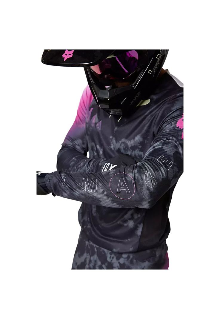Polera Moto Flexair Detonate Negro Fox-4