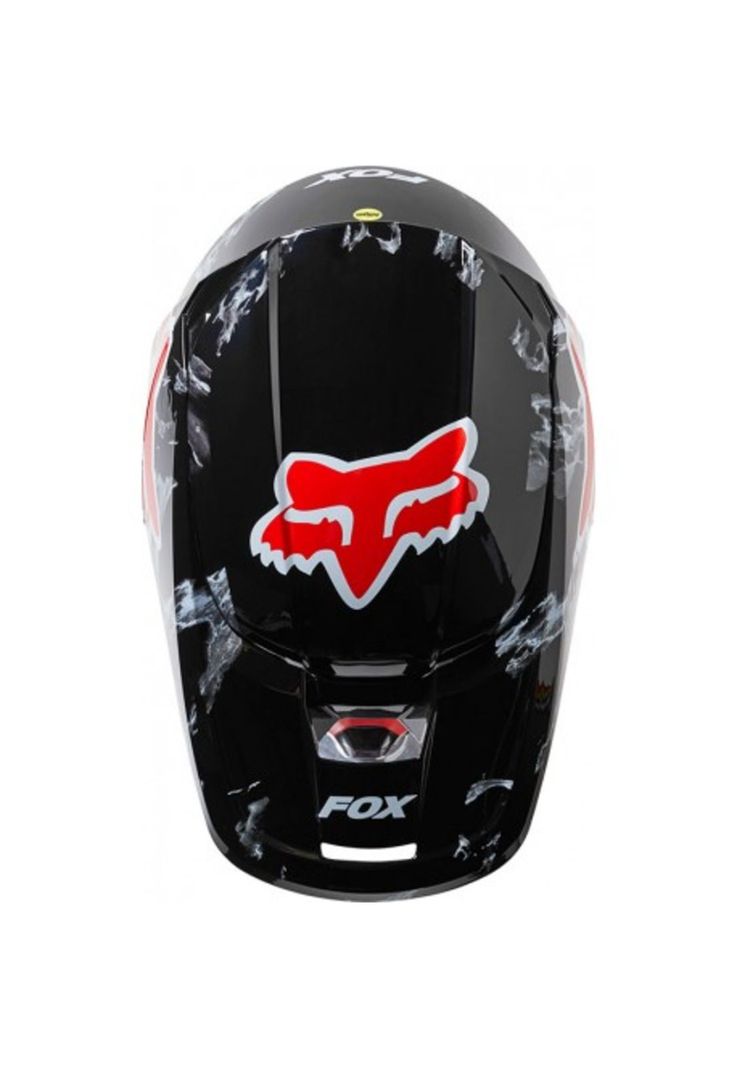 Casco Moto V1 Karrera Ece Negro/Rojo Fox-4