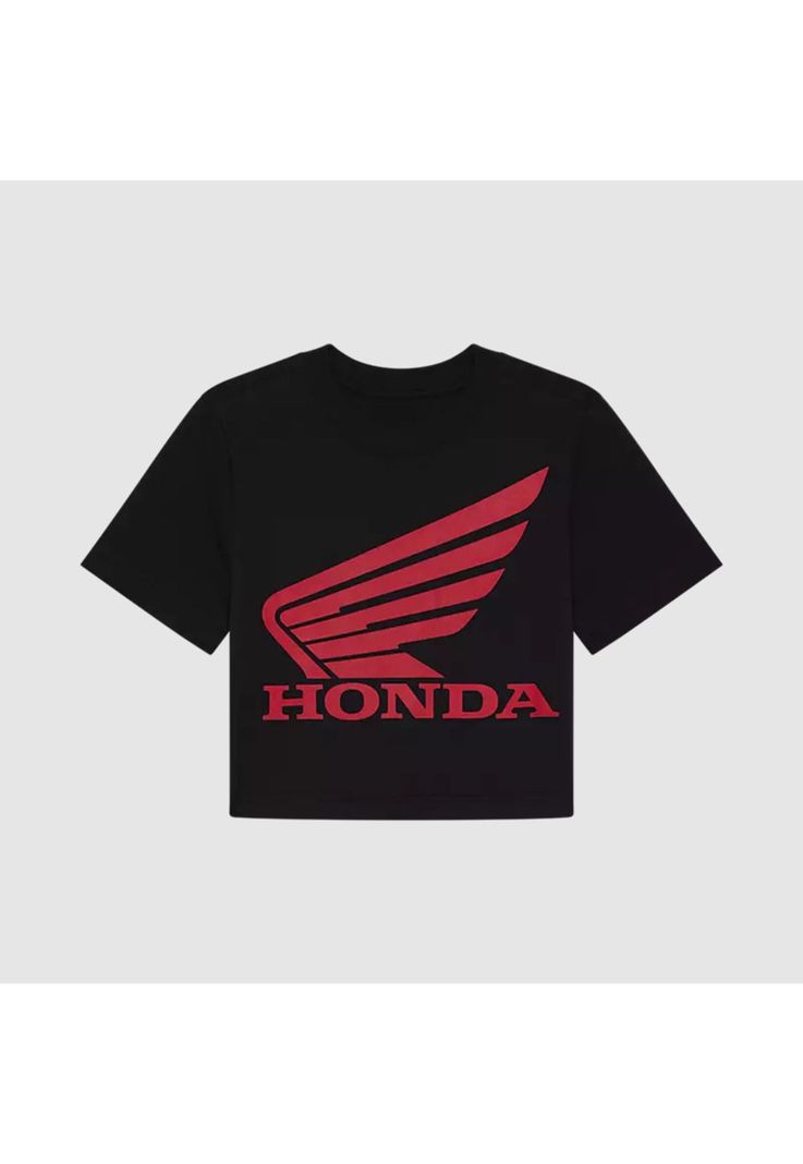 Polera Lifestyle Mujer Fox x Honda Negro Fox-0