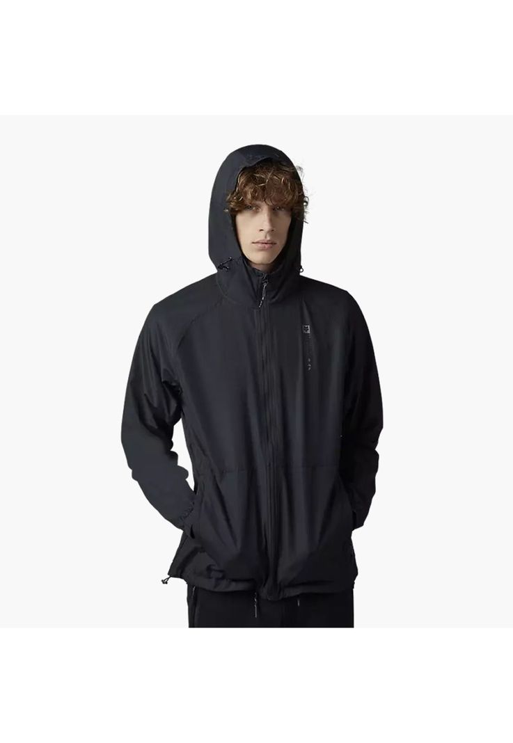 Chaqueta Lifestyle Cortavientos Base Over Negro Fox-1