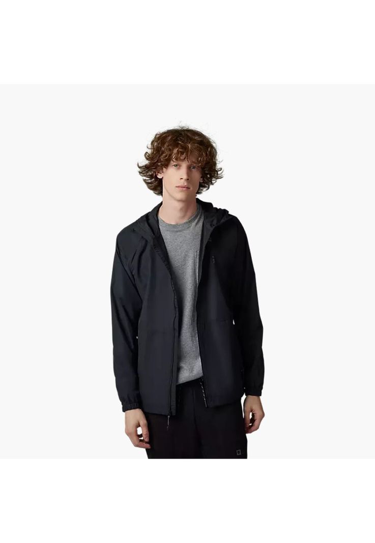 Chaqueta Lifestyle Cortavientos Base Over Negro Fox-3