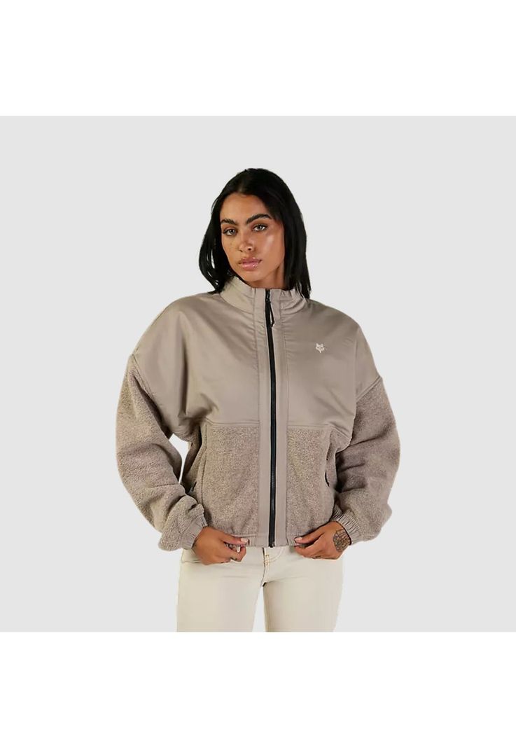 Chaqueta Lifestyle Mujer Survivalist Sherpa Beige Fox-1