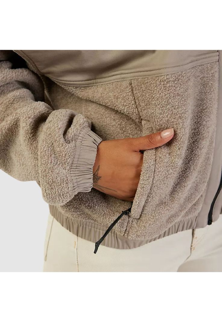 Chaqueta Lifestyle Mujer Survivalist Sherpa Beige Fox-4