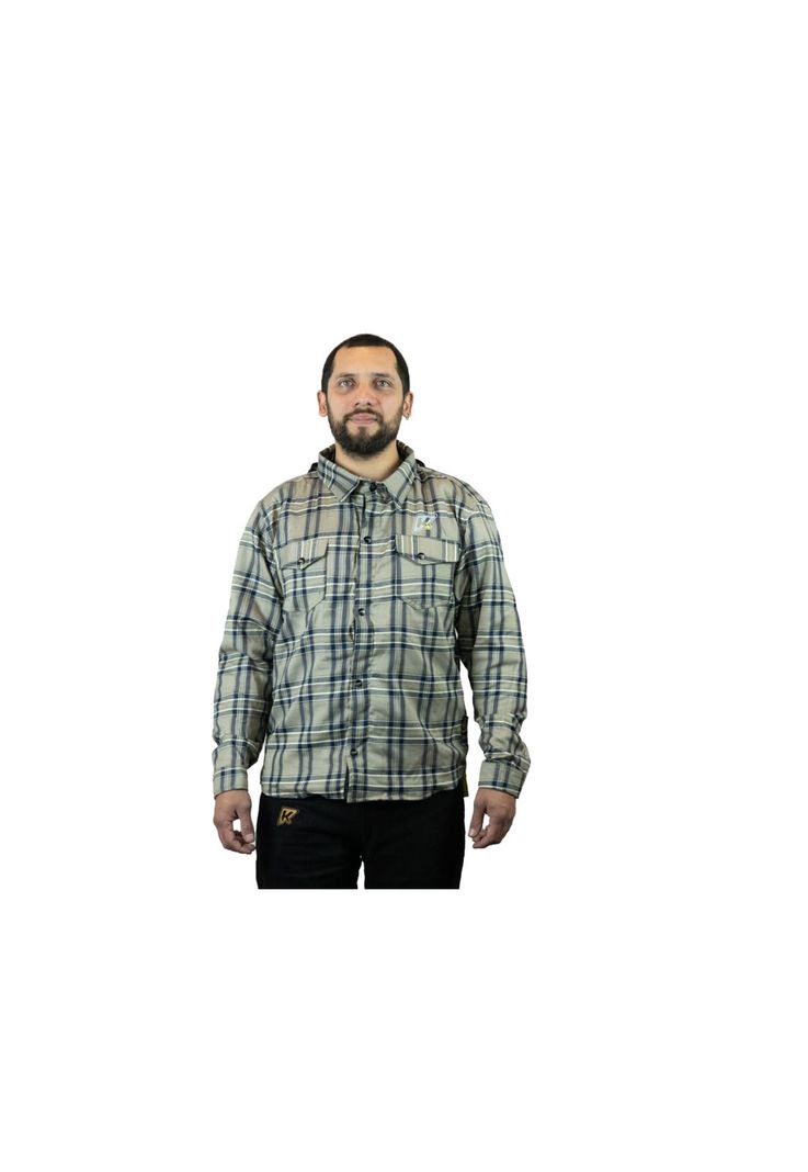 Chaqueta Moto Calle Men Flannel II Beige KMZ-0