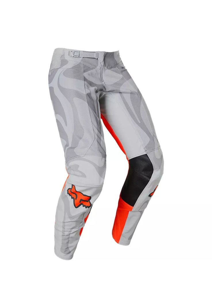 Pantalon Moto Airline Exo Gris/Naranjo Fox-0