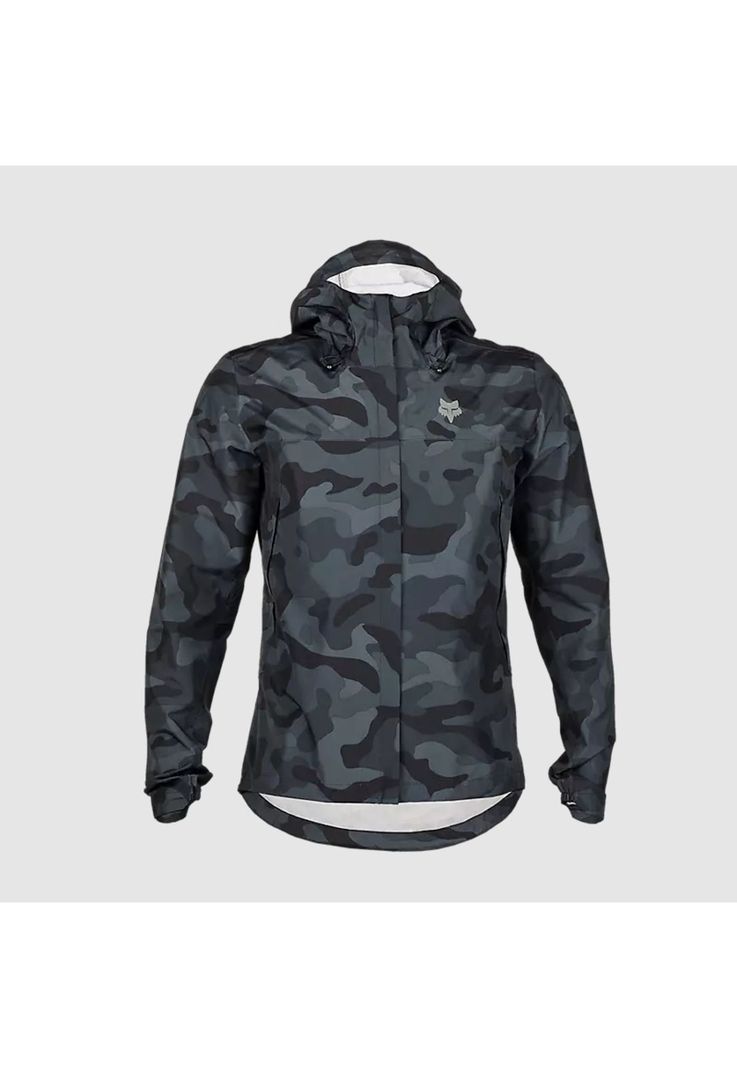 Chaqueta Bicicleta Impermeable Ranger Camo Negro Fox-0