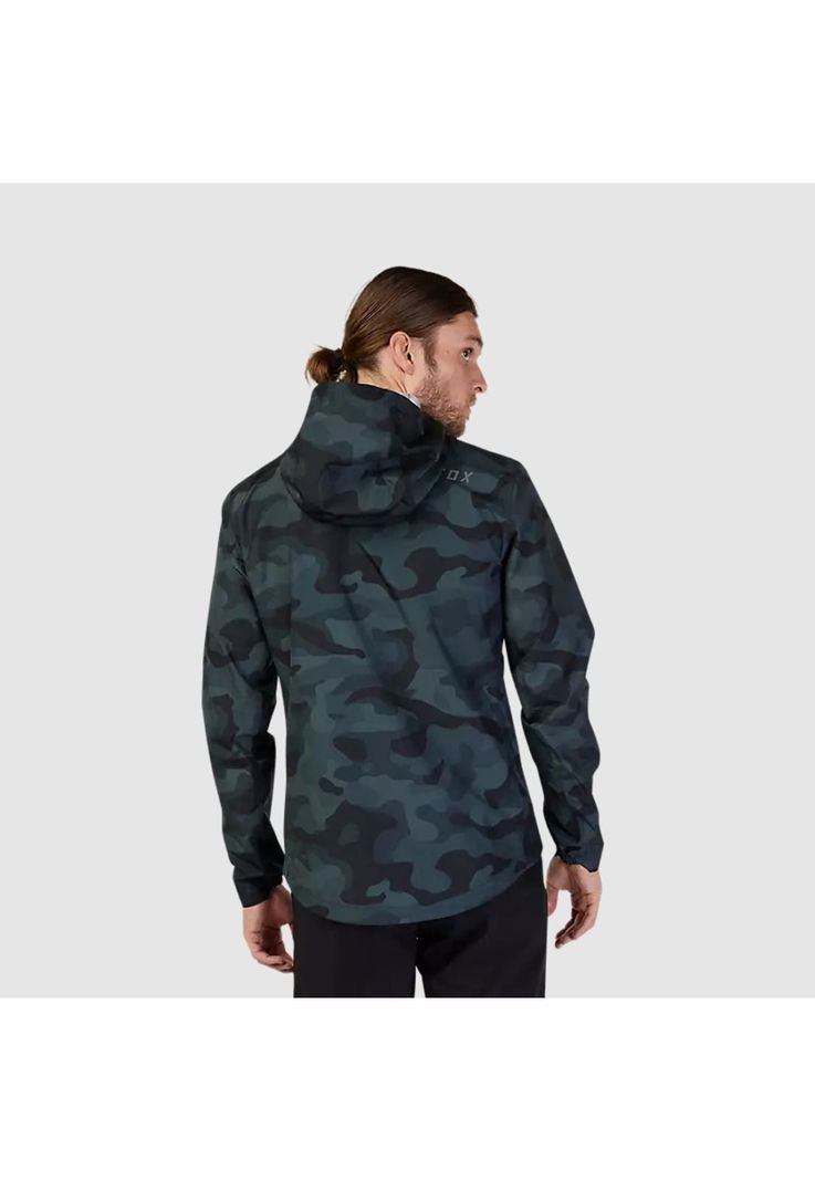Chaqueta Bicicleta Impermeable Ranger Camo Negro Fox-2