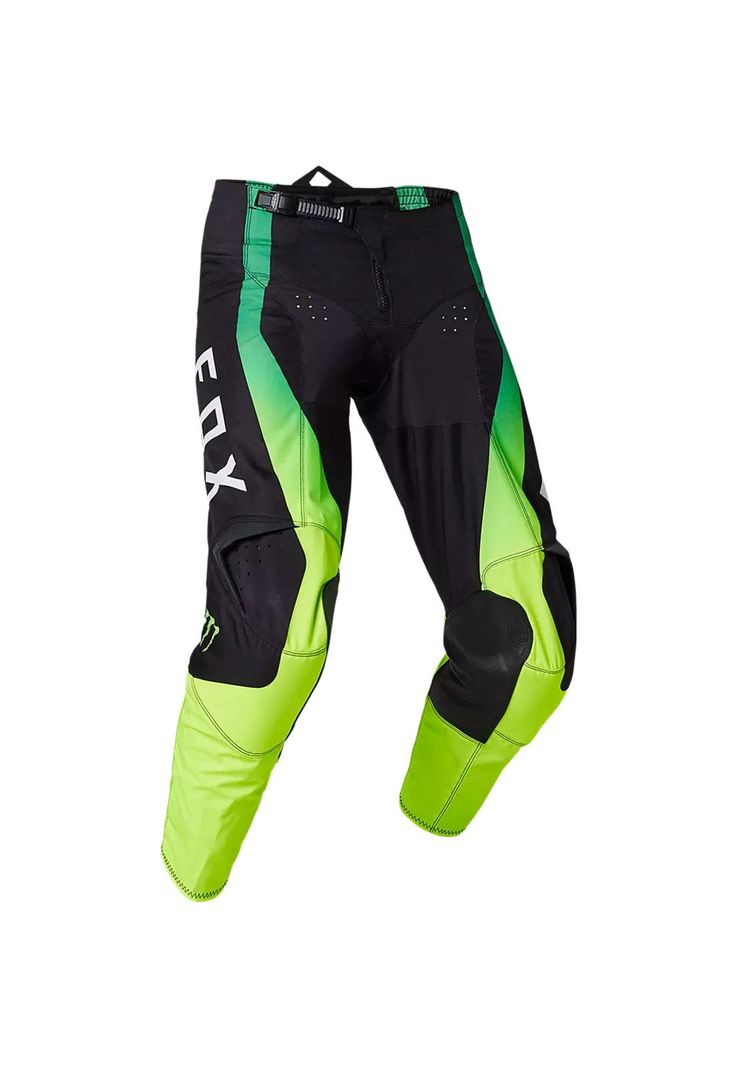 Pantalon Moto 180 Monster Negro/Verde Fox-0