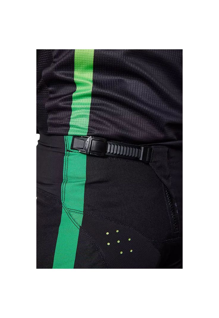 Pantalon Moto 180 Monster Negro/Verde Fox-3