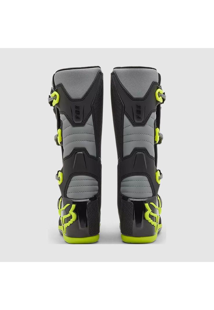 Botas Moto Comp Gris/Amarillo Fox-3