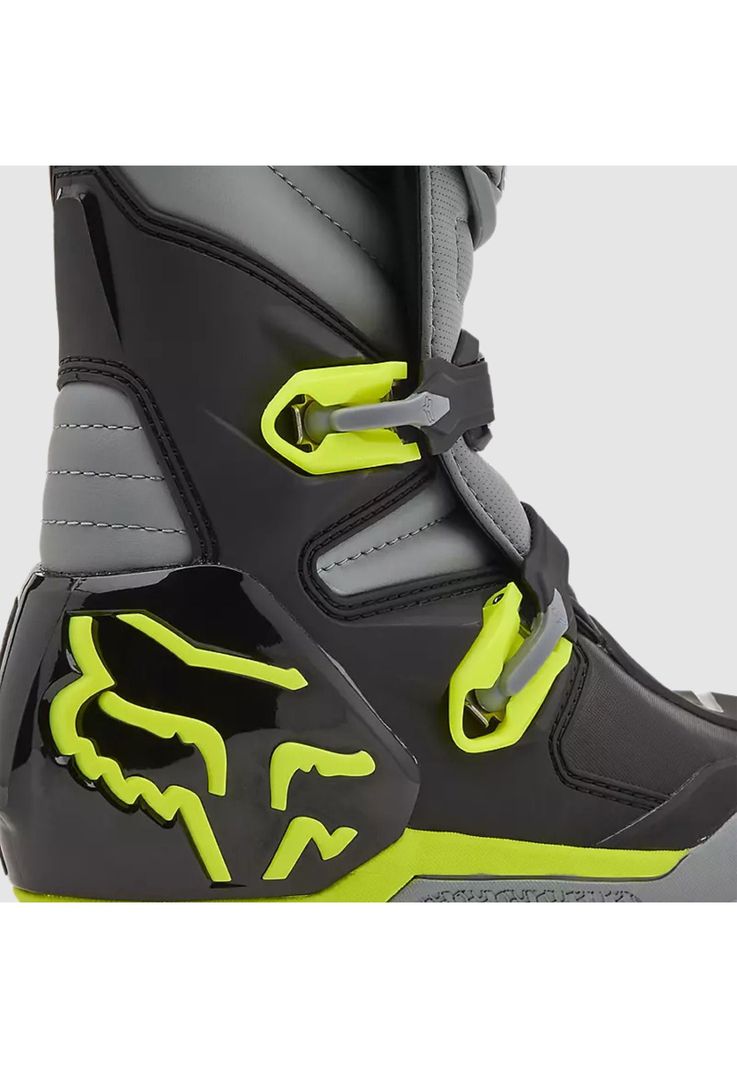 Botas Moto Comp Gris/Amarillo Fox-5