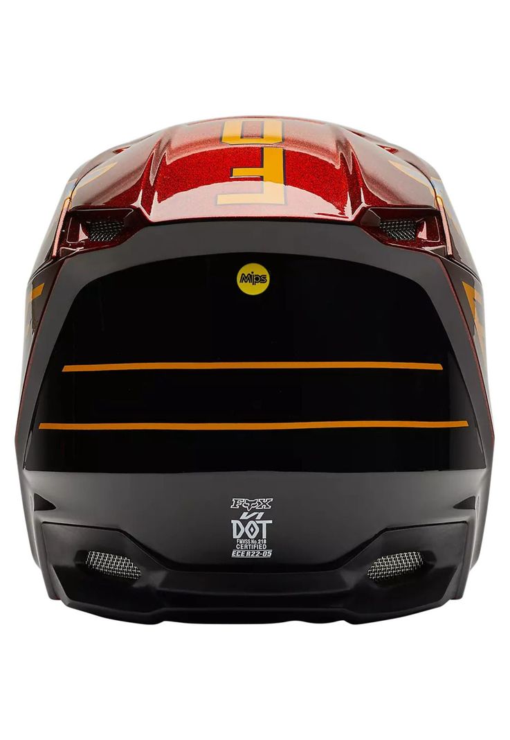 Casco Moto Niño V1 CNTRO Naranjo Fox-3