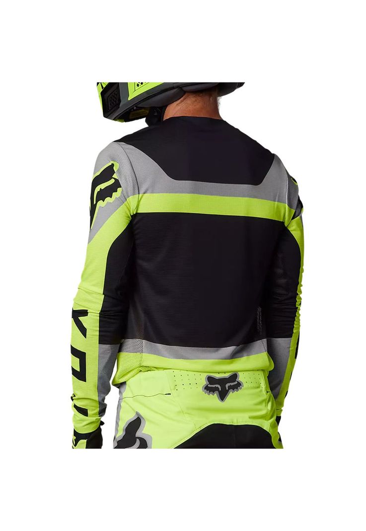Polera Moto Flexair Efekt Negro/Amarillo/Gris Fox-2