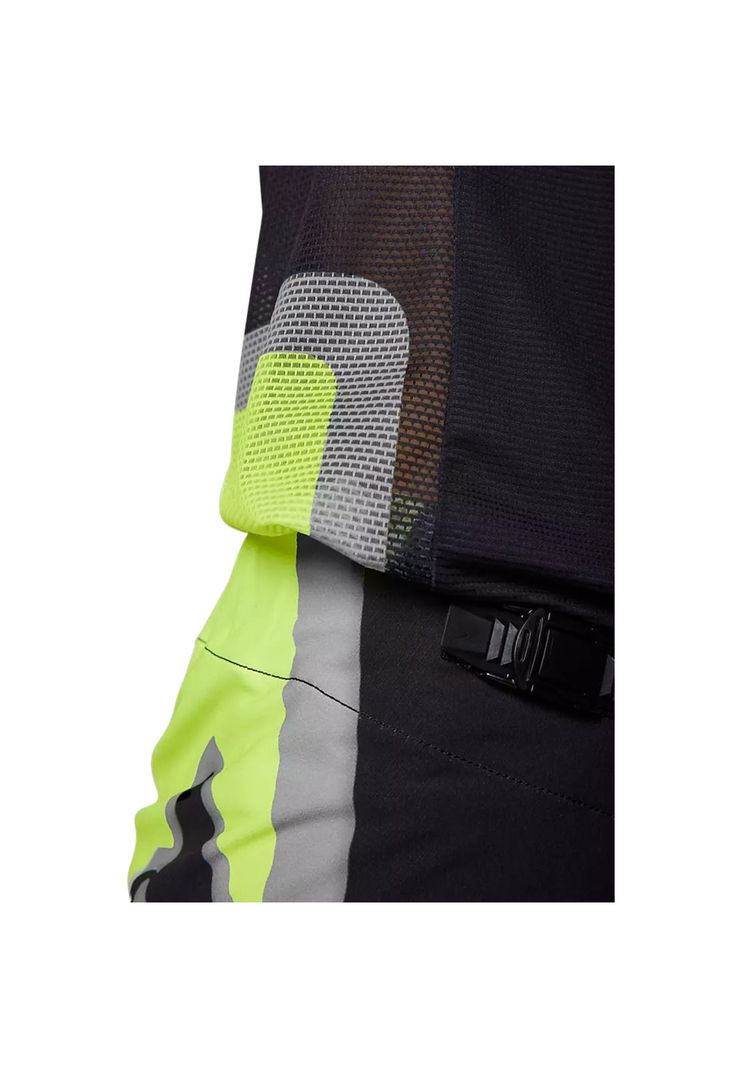 Polera Moto Flexair Efekt Negro/Amarillo/Gris Fox-3