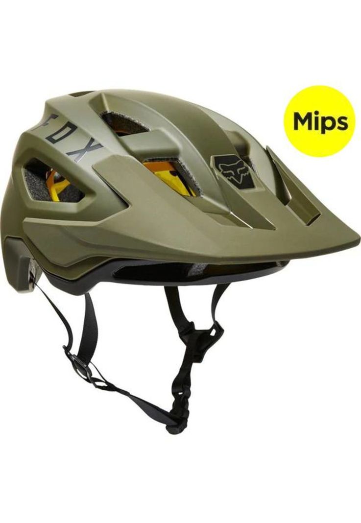 Casco Bicicleta Speedframe Mips Verde Fox-0
