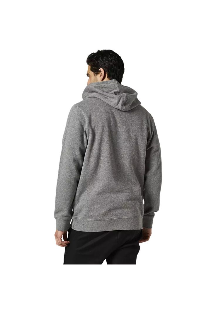 Poleron Lifestyle Pinnacle con Capucha Gris Fox-1