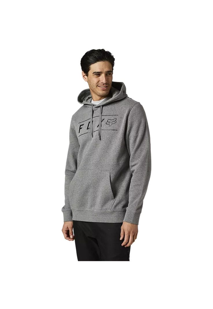 Poleron Lifestyle Pinnacle con Capucha Gris Fox-2