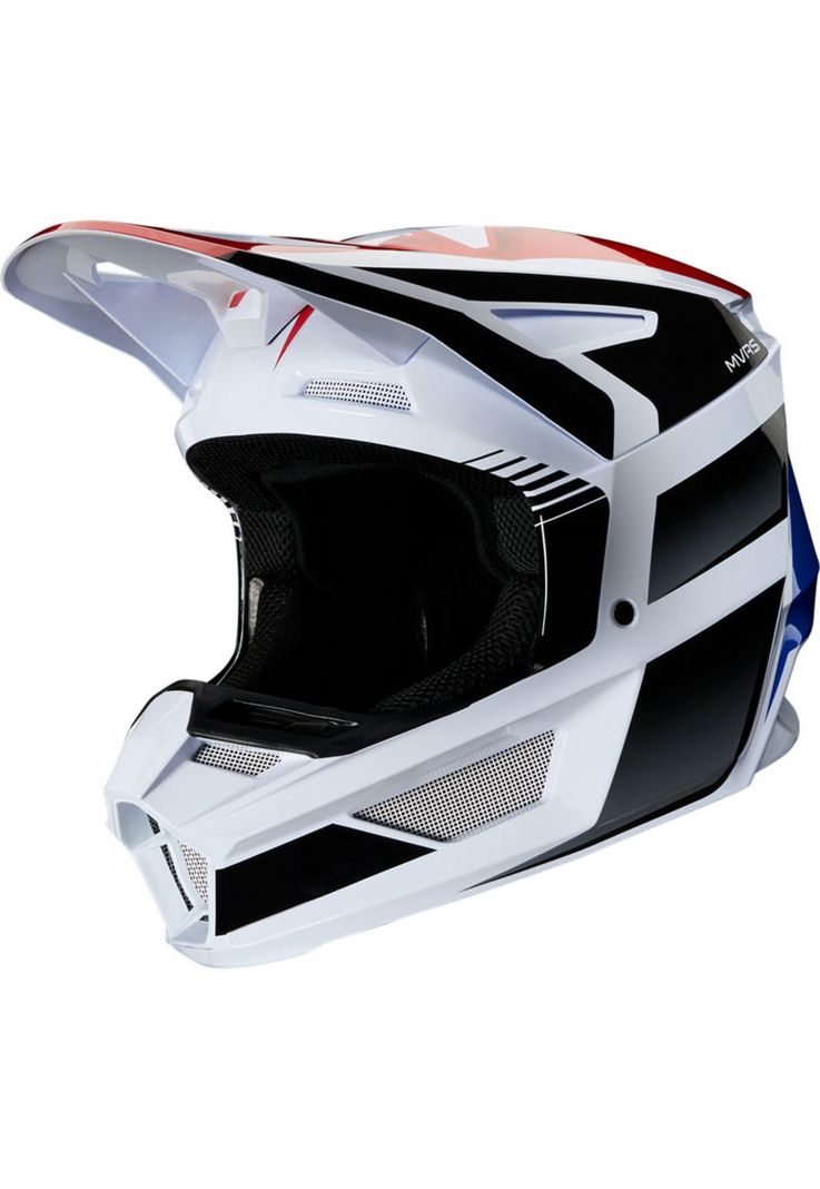 Casco Moto Niño V2 Hayl Azul/Rojo Fox-1
