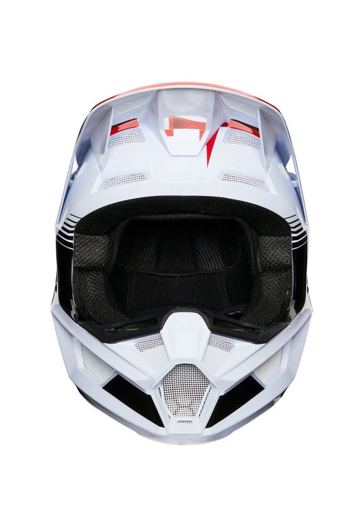 Casco Moto Niño V2 Hayl Azul/Rojo Fox-4