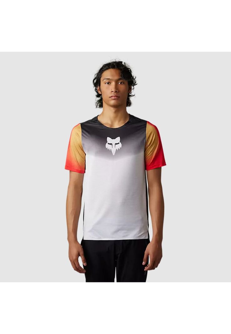 Polera Bicicleta Flexair Novah Negro/Blanco Fox-1