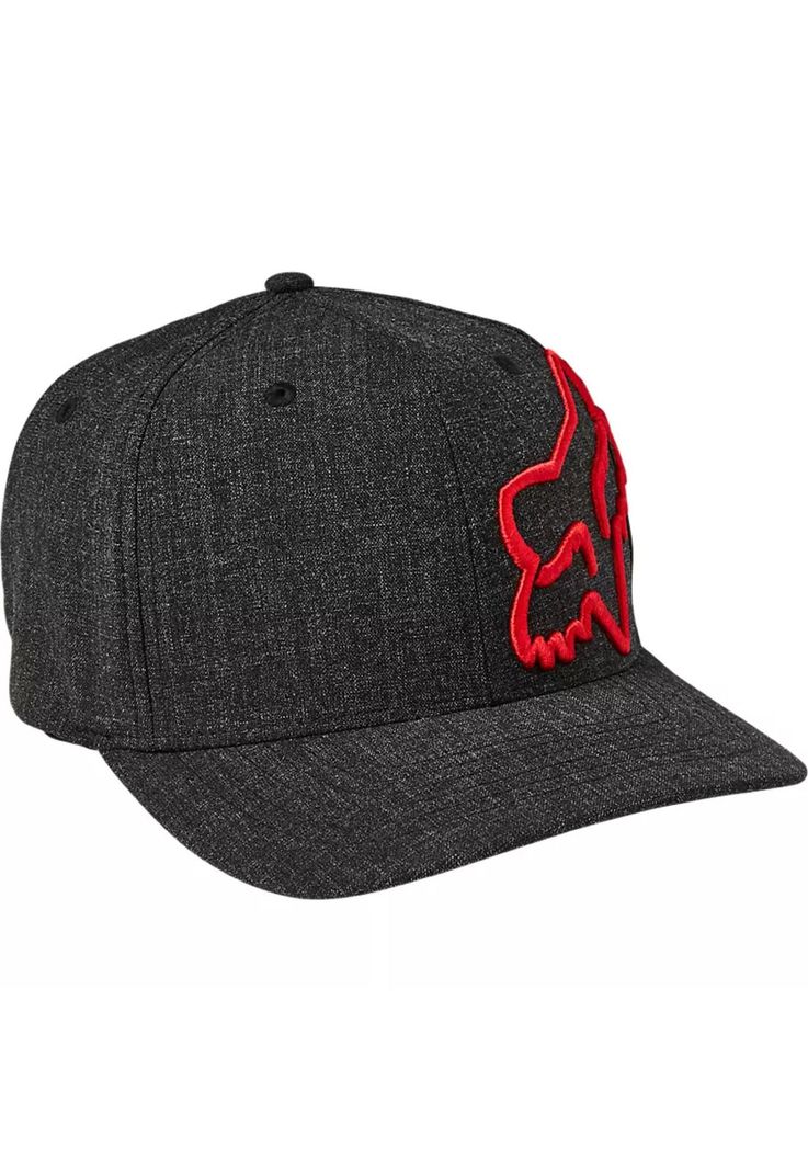 Gorro Jockey Lifestyle Clouded Flexfit 20 Negro/Rojo Fox-0