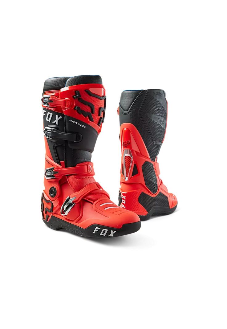 Botas Moto Instinct Rojo Fox-0