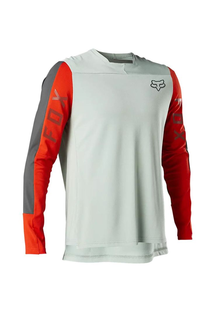 Polera Bicicleta Defend Pro Manga Larga Gris Fox-0