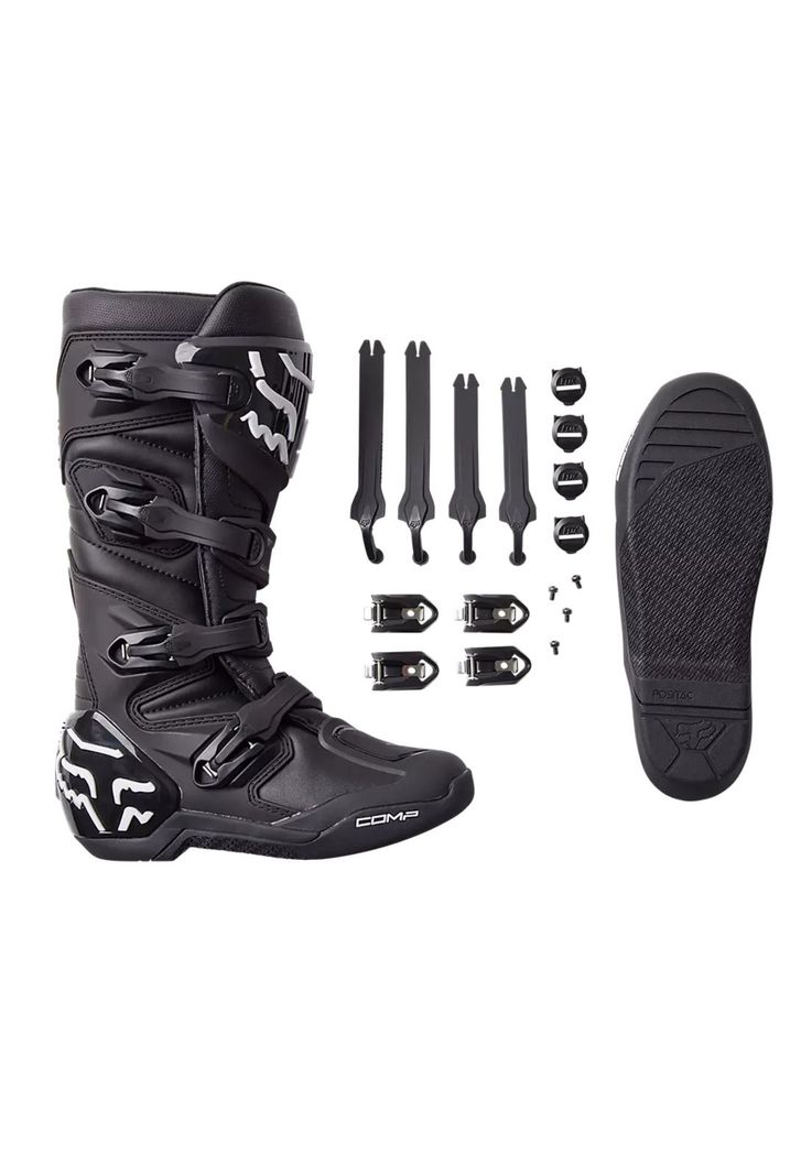 Botas Moto Comp Negro Fox-9