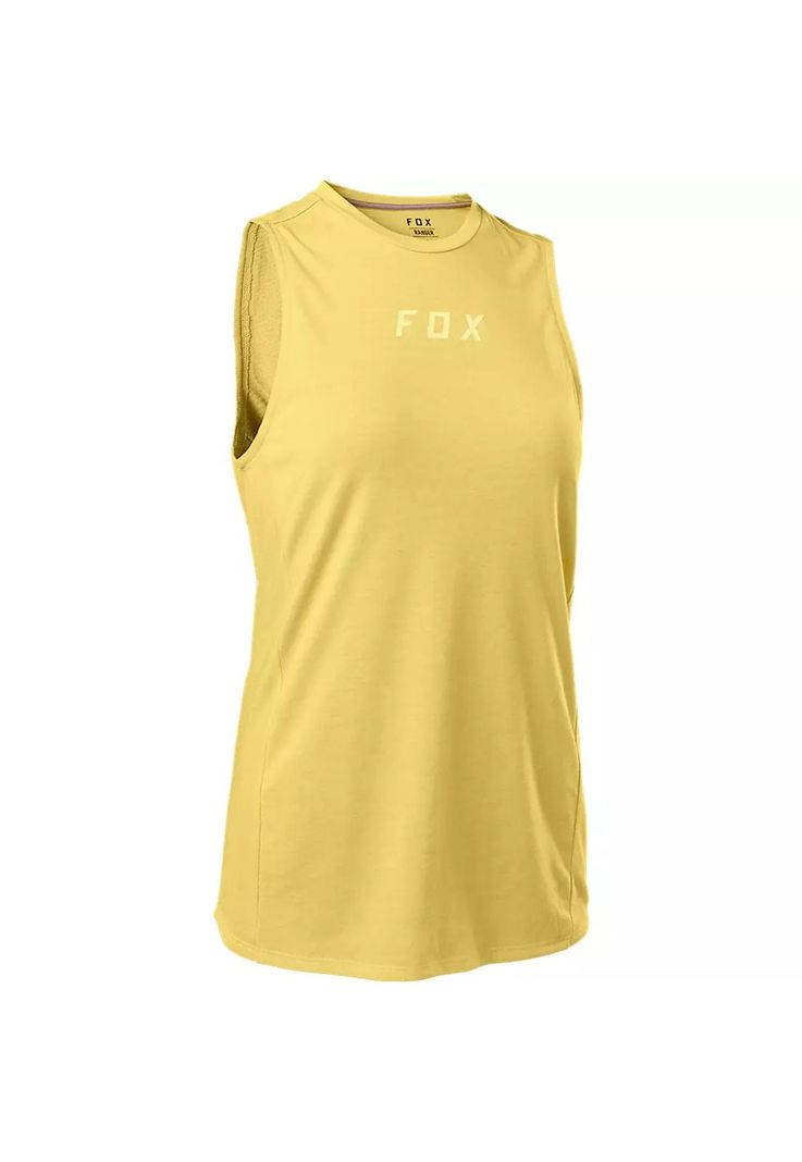 Polera Bicicleta Mujer Ranger Drirelease Sin Mangas Amarillo Fox