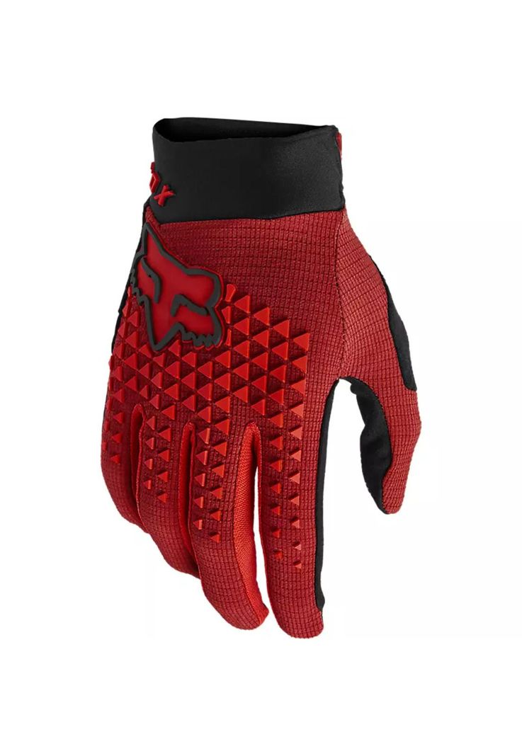 Guantes Bicicleta Defend Rojo Fox-0
