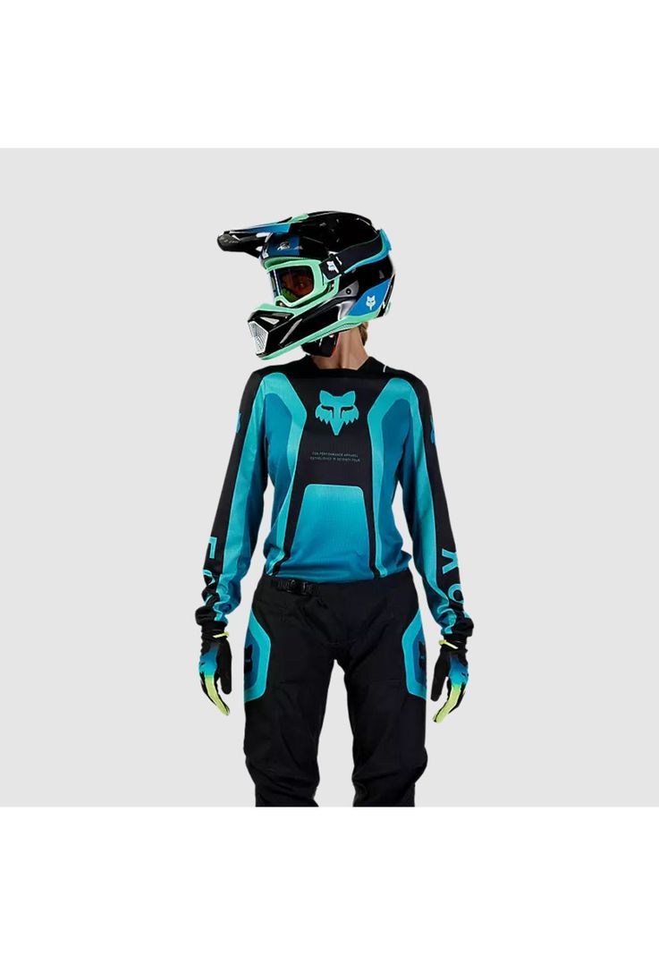 Polera Moto Mujer 180 Ballast Celeste Fox-1
