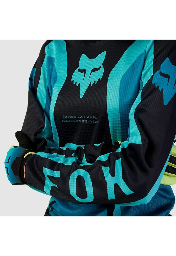 Polera Moto Mujer 180 Ballast Celeste Fox-4