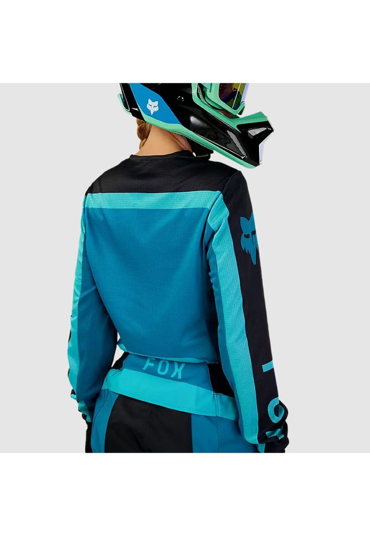 Polera Moto Mujer 180 Ballast Celeste Fox-6