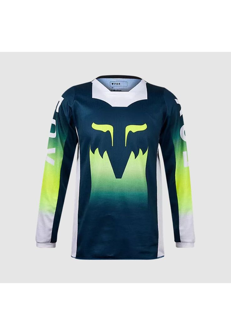 Polera Moto Niño 180 Flora Azul Petroleo Fox-0