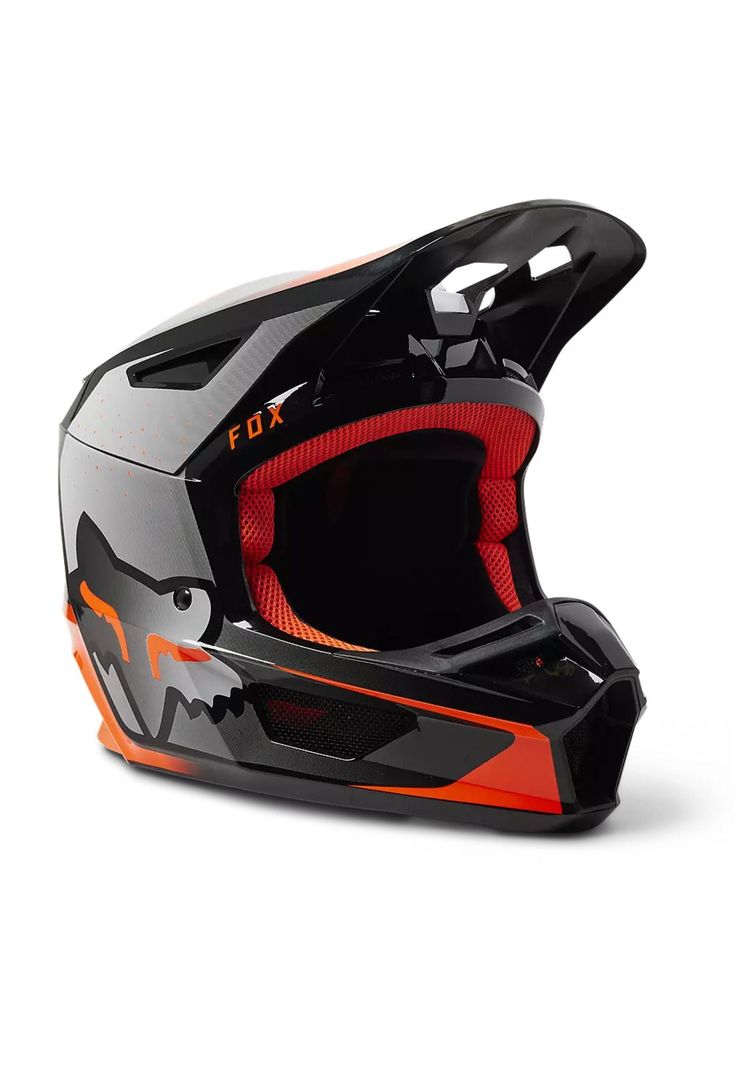 Casco Moto V2 Vizen Naranjo Fox-0