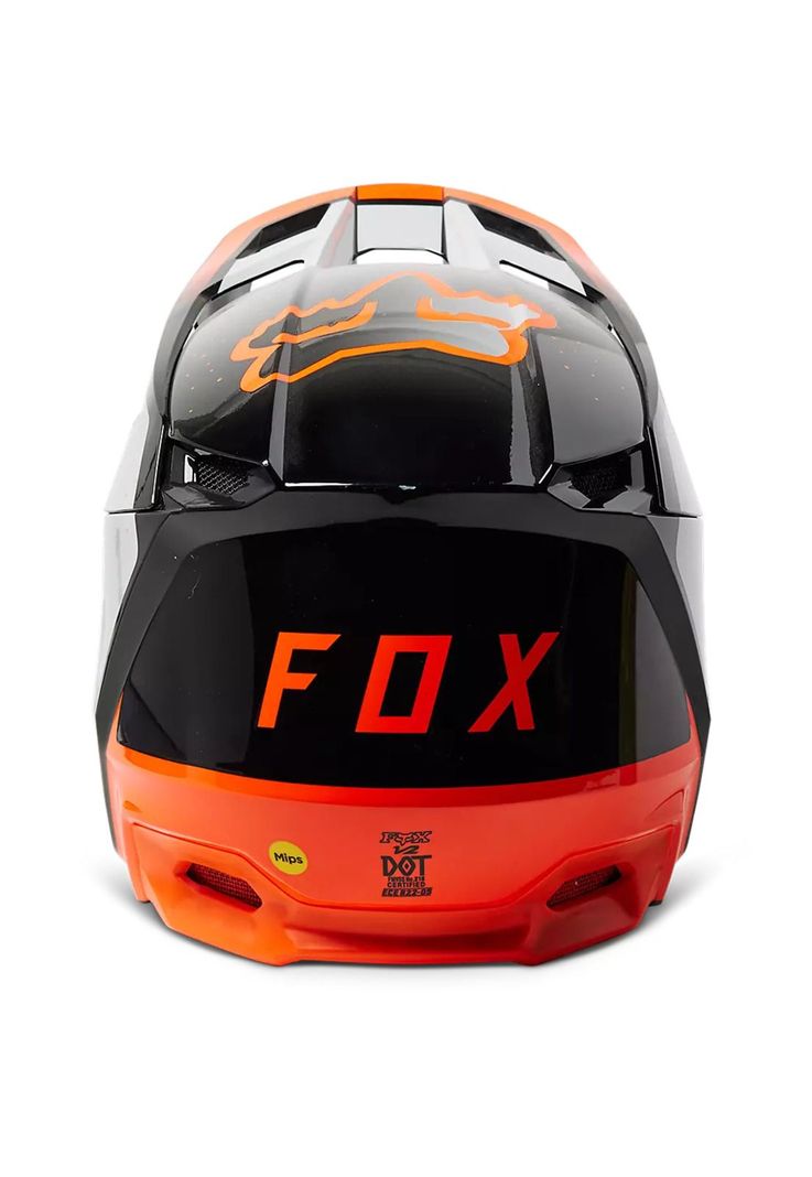 Casco Moto V2 Vizen Naranjo Fox-5