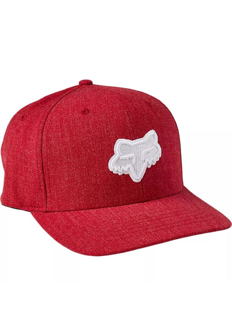 Gorro Jockey Lifestyle Transposition Flexfit Rojo/Blanco Fox-0