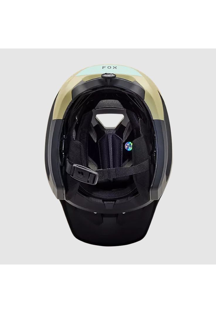 Casco Bicicleta New Dropframe Pro Negro/Dorado/Celeste Fox-5