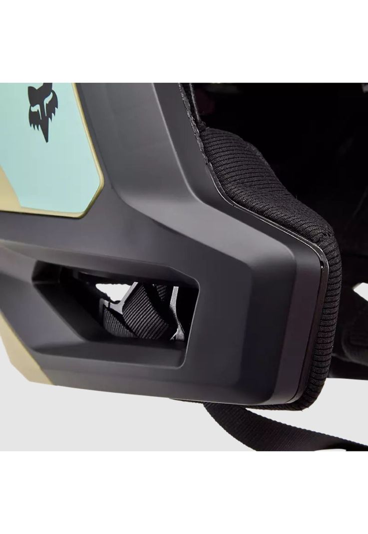 Casco Bicicleta New Dropframe Pro Negro/Dorado/Celeste Fox-9