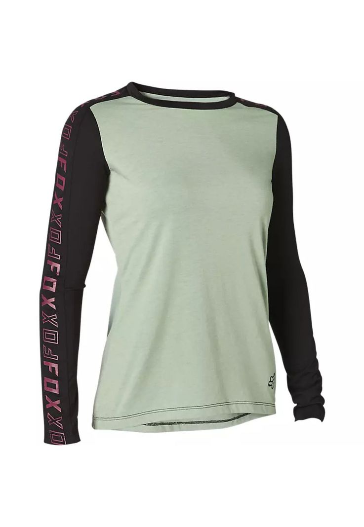 Polera Bicicleta Mujer Ranger Drirelease Manga Larga Gris Fox-0