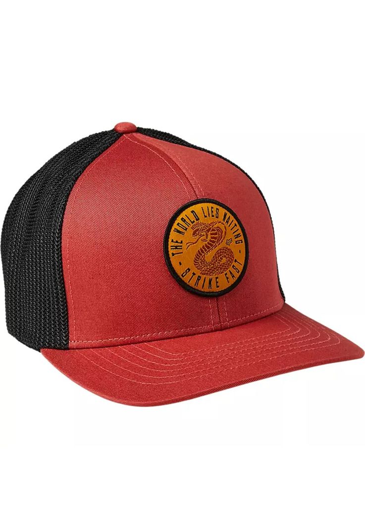 Gorro Jockey Lifestyle Going Pro Flexfit Rojo Fox-0