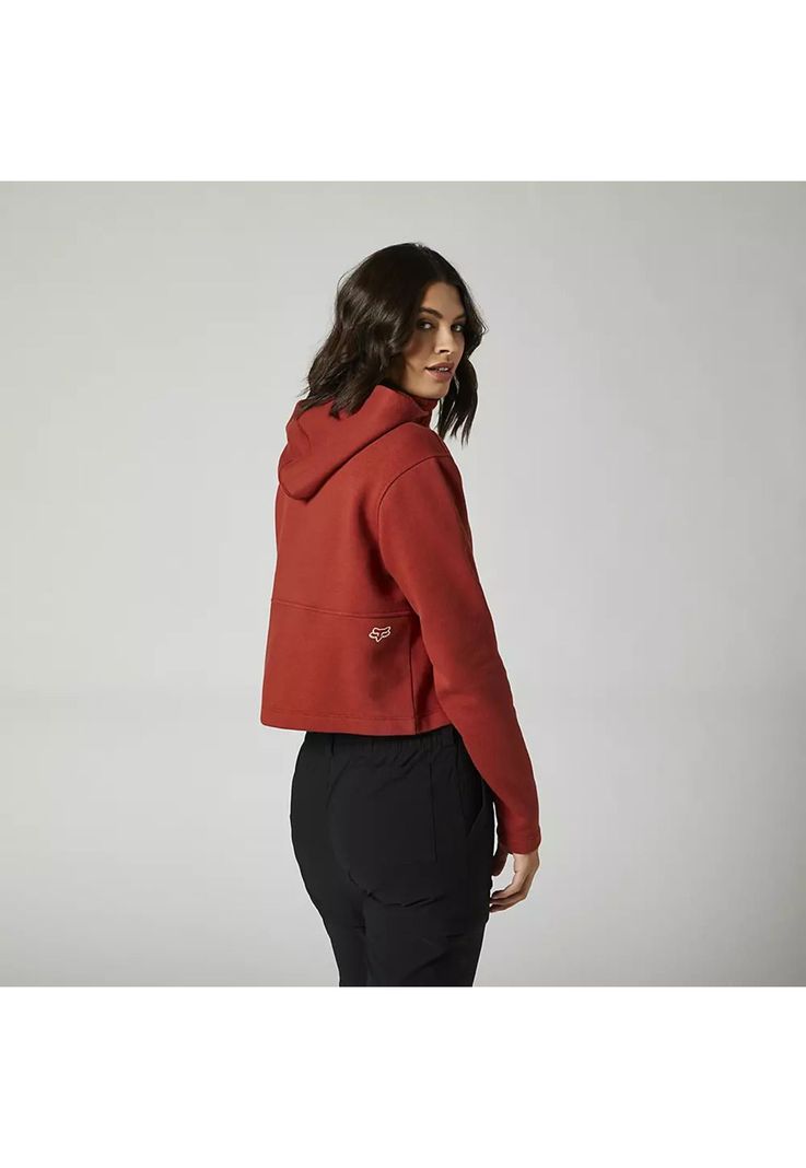 Poleron Lifestyle Mujer Calibrated DWR Rojo Fox-1