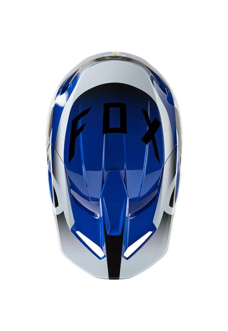 Casco Moto V1 Leed Azul Fox-3