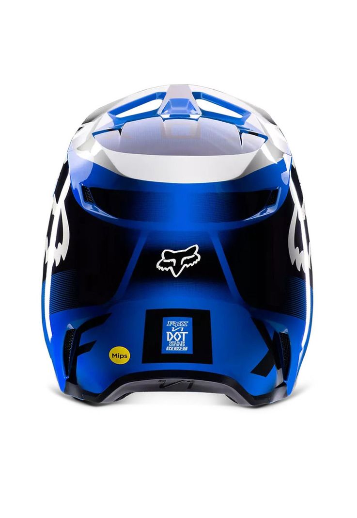 Casco Moto V1 Leed Azul Fox-5