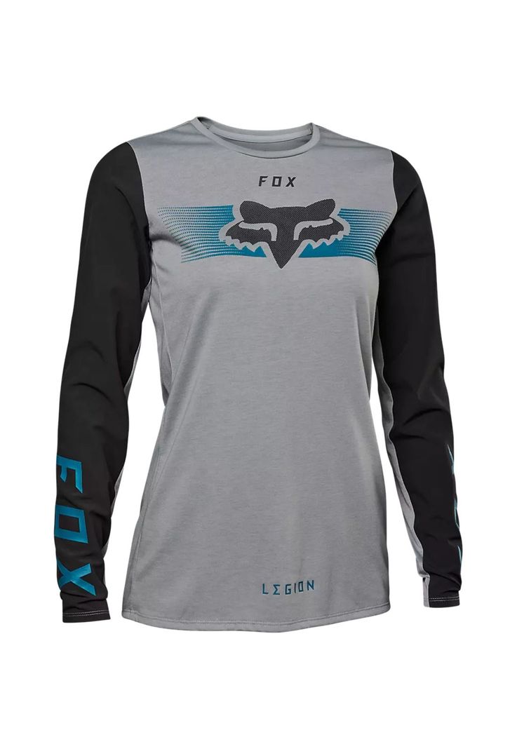 Polera Moto Mujer Ranger Off Road Gris Fox-0
