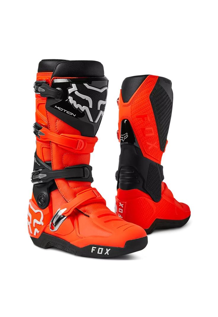 Botas Moto Motion Naranja Fox-0