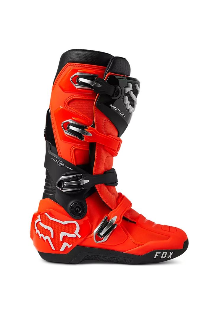 Botas Moto Motion Naranja Fox-1
