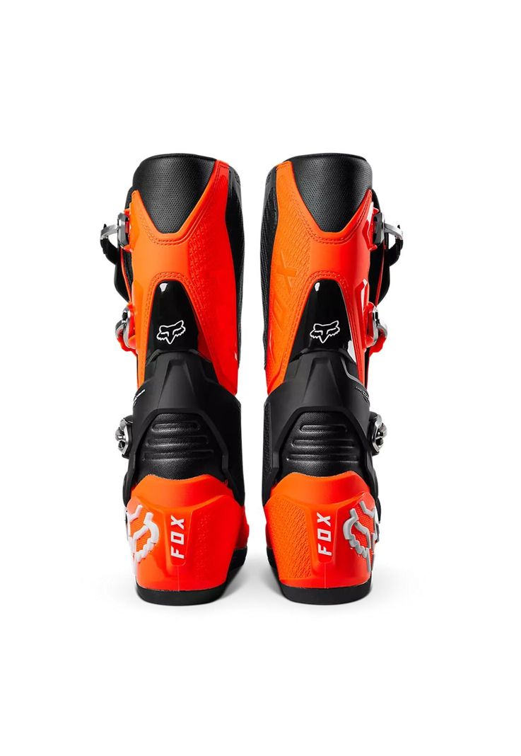 Botas Moto Motion Naranja Fox-4