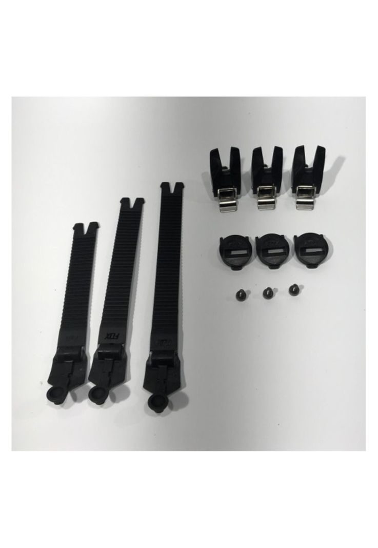 Repuestos Botas Comp Strap Kit/Buckle/Pass Negro Fox